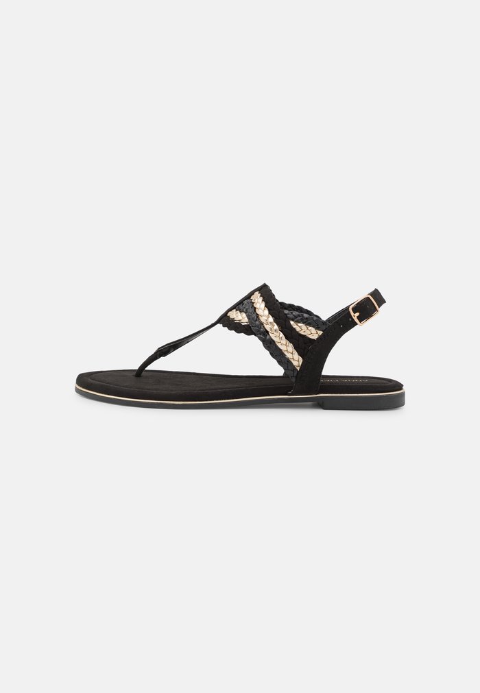 Sandales Anna Field T-bar Noir Femme | DQU-5674473